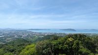 Aussicht bei der Buddha Statue