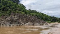 Angeln am Mekong River